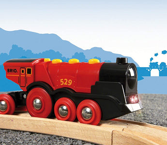 Do you know why BRIO Train Toys have red wheels?