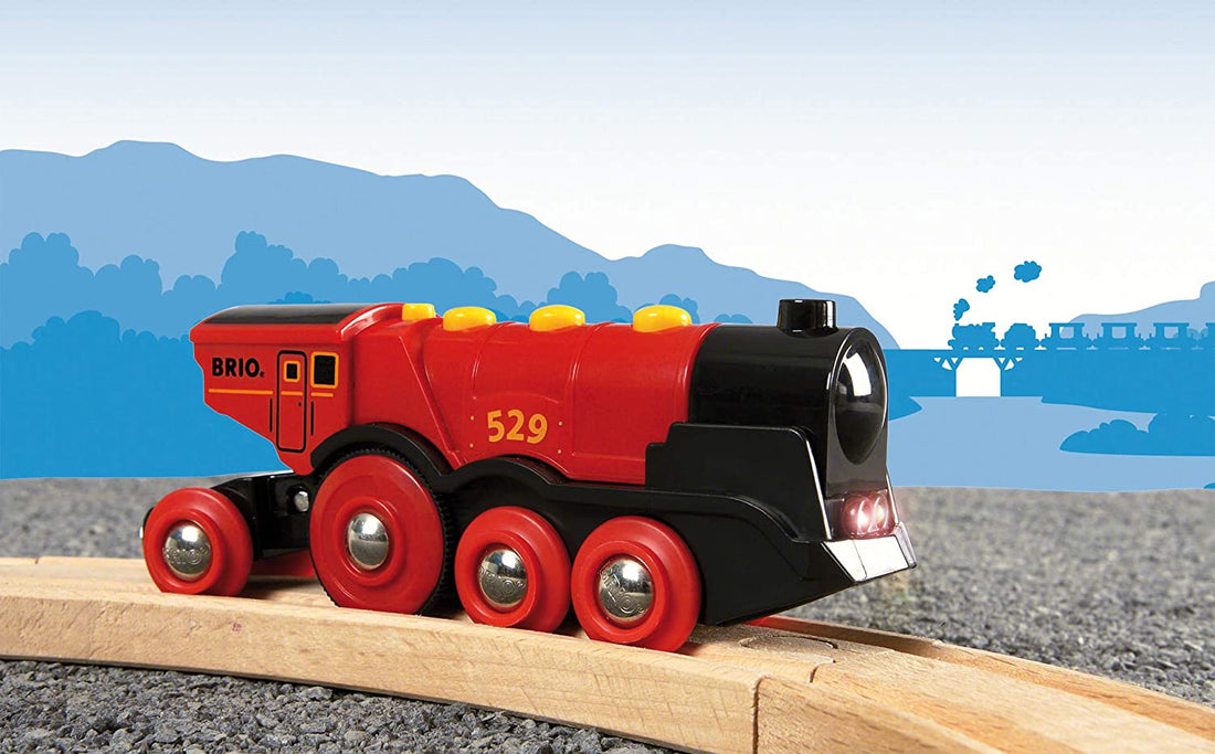 Do you know why BRIO Train Toys have red wheels?