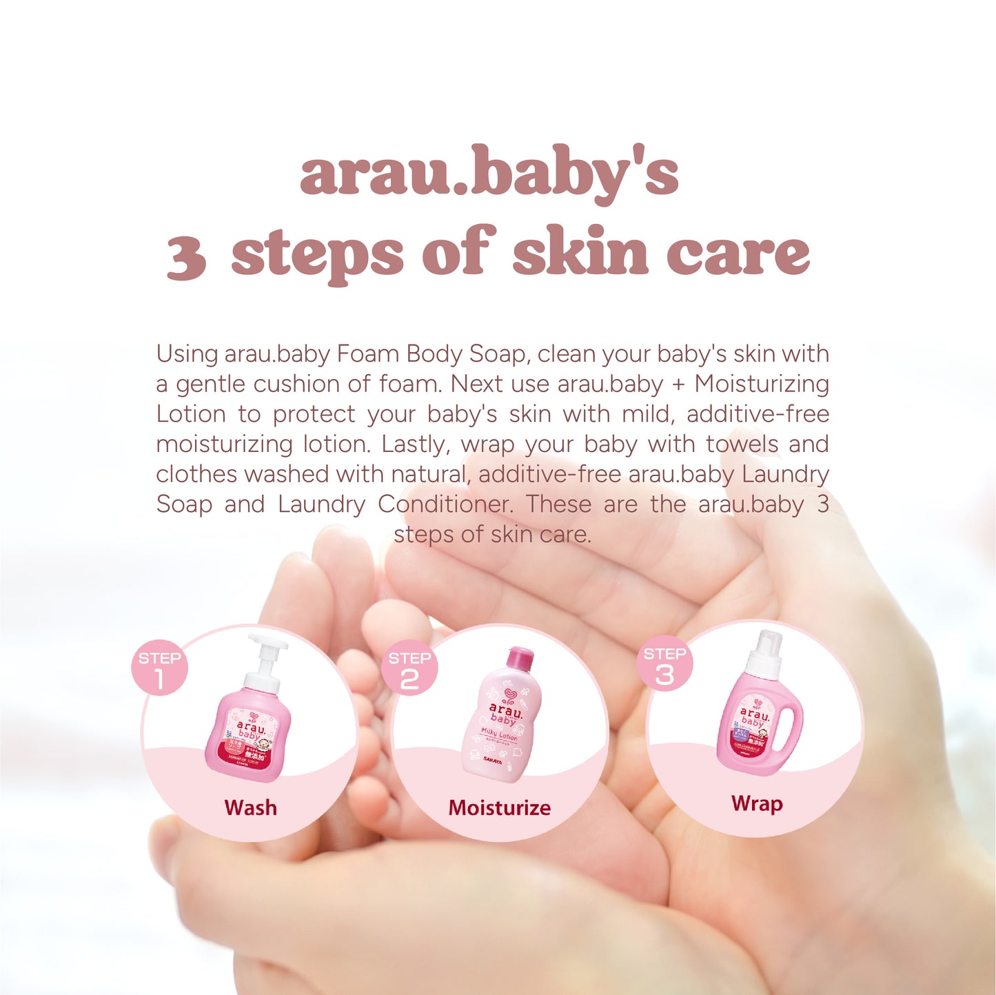 SmartKiz SARAYA Arau Baby Foam Body Soap Moisturizing Refill - 800ML