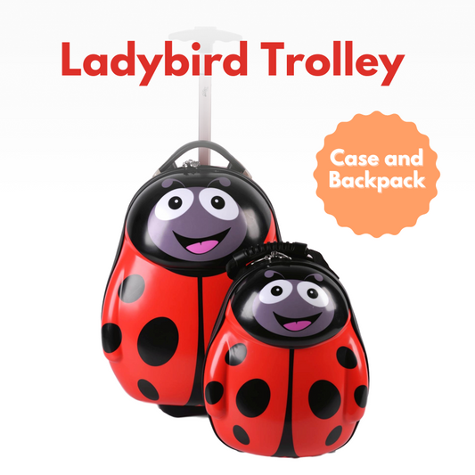 Cuties and Pals Ladybird Trolley case and Backpack