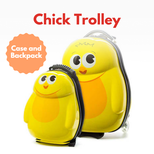 Cuties and Pals Chick Trolley case and Backpack