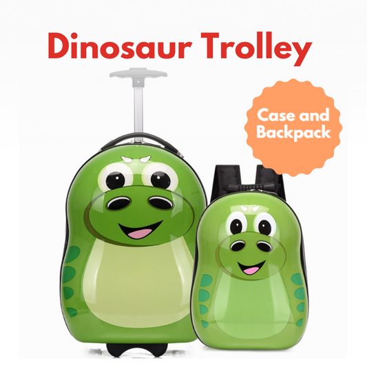 Cuties and Pals Dinosaur Trolley case and Backpack