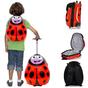 Cuties and Pals Ladybird Trolley case and Backpack