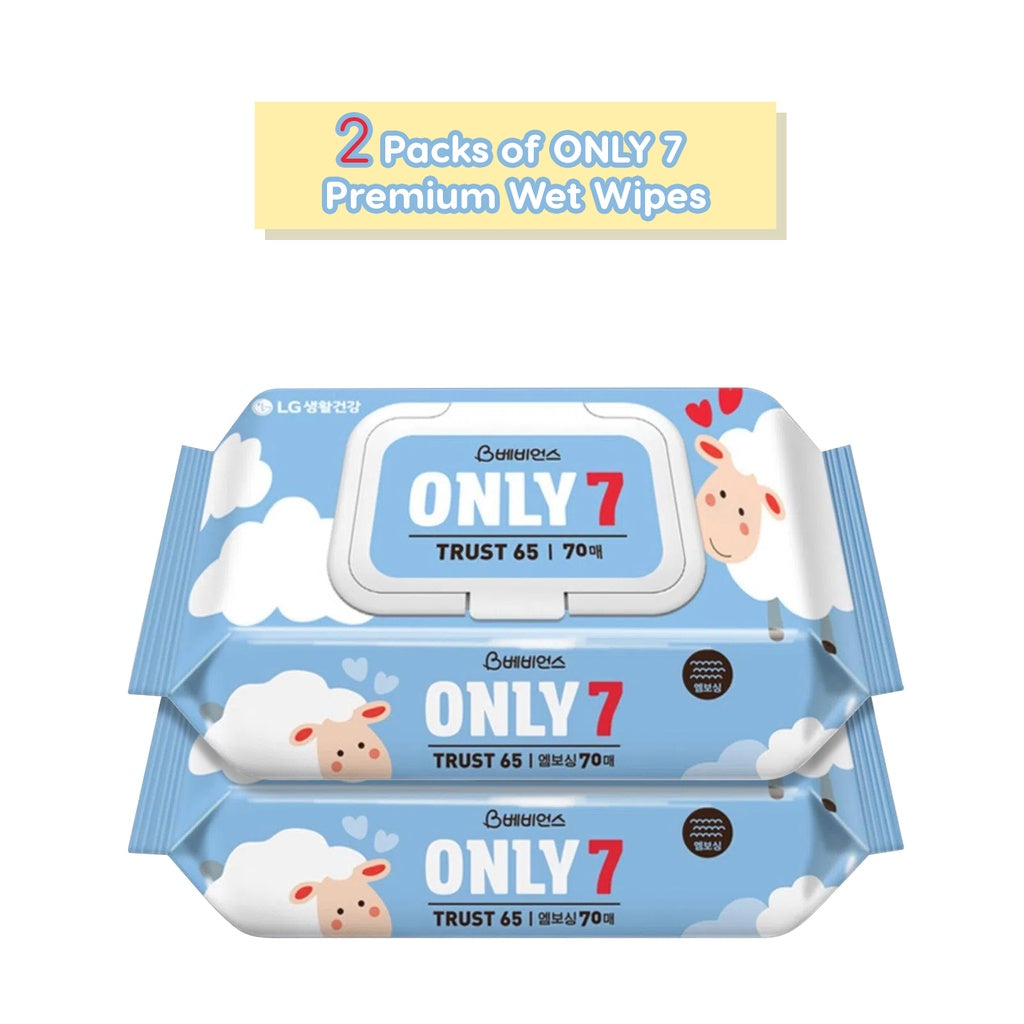 Smartkiz Babience Only 7 Premium Wet Tissue Wipes | Made in Korea