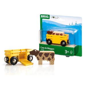 BRIO Cow and Wagon 33406