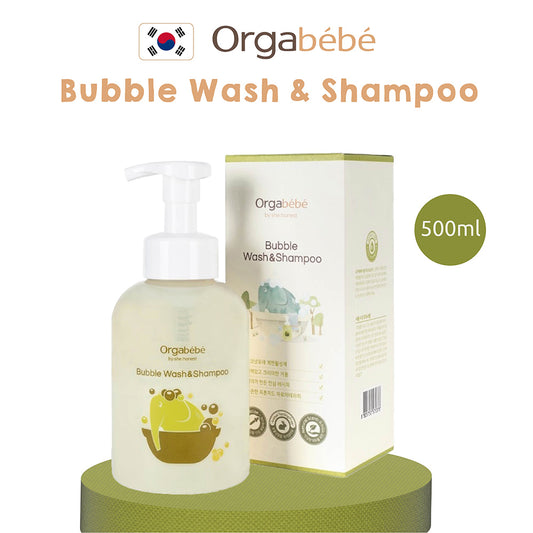 Smartkiz Orgabebe Bubble Wash and Shampoo 500ml / Kids Bath Wash