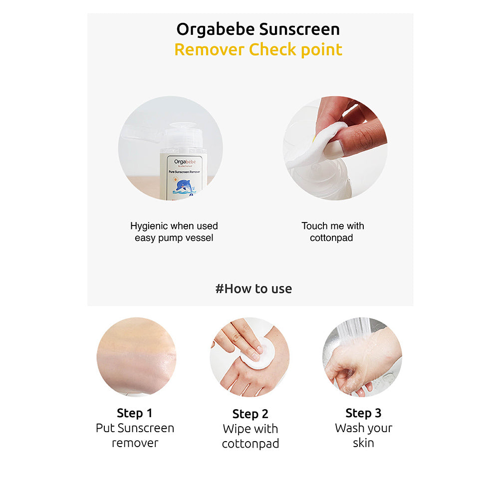 Smartkiz Orgabebe Pure Sunscreen Remover / Baby Sunscreen Cleaner