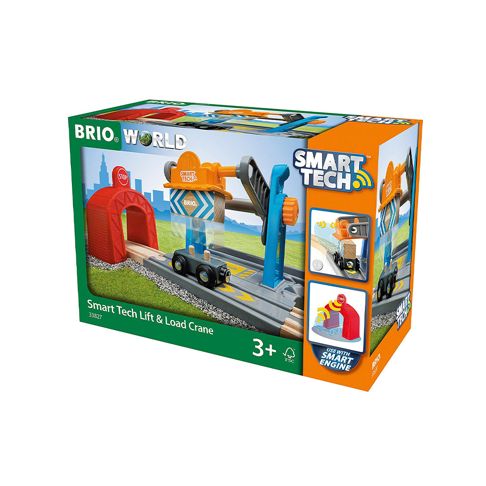 Brio Smart Toy Premium Tech Lift & Load Crane / Kids Toys / Train set / Toy Vehicles - 33827