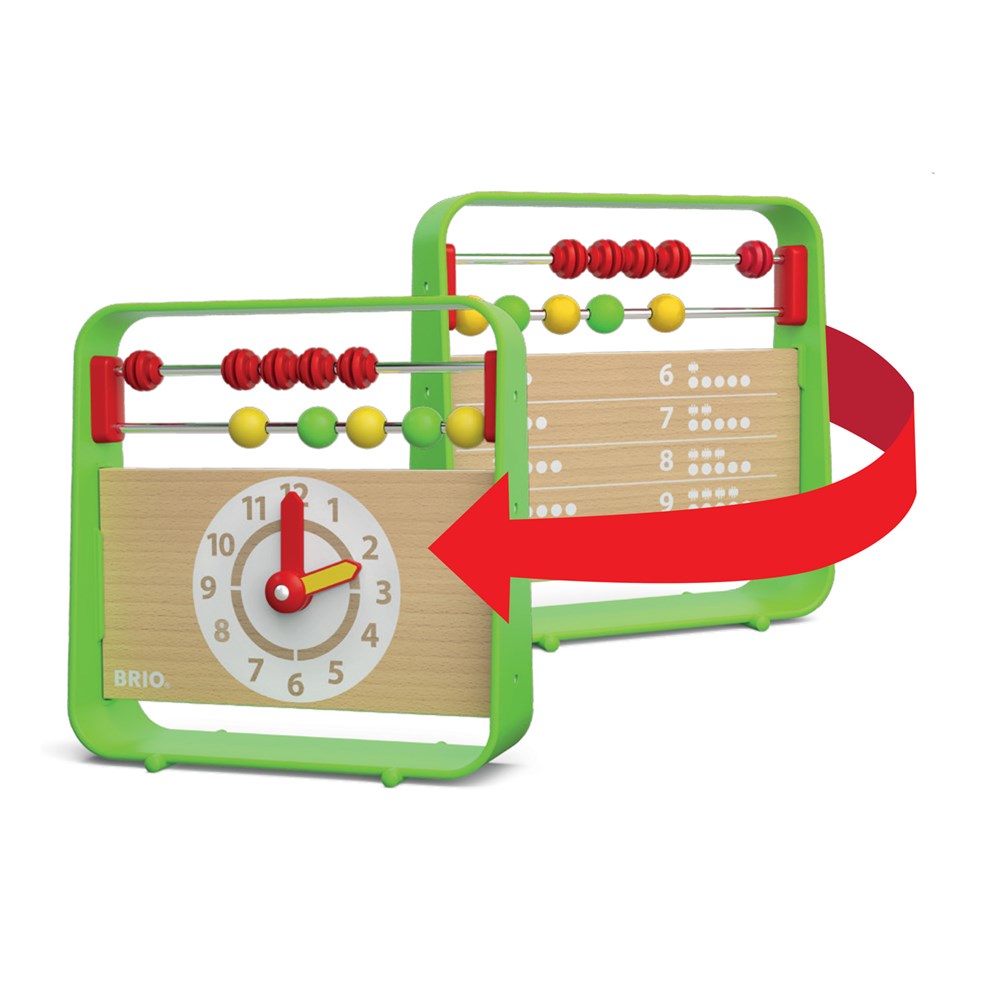 BRIO Abacus with Clock Toy / Abacus Toy - 30477