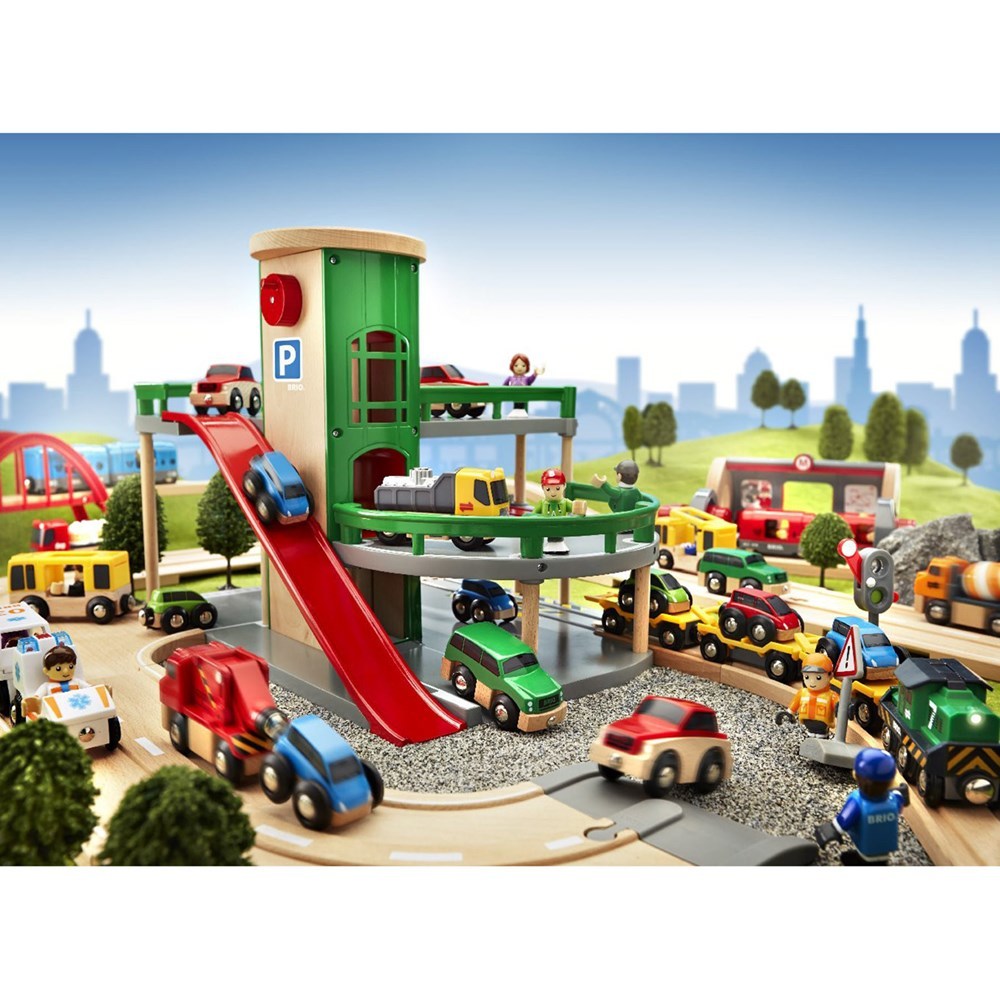 BRIO Parking Garage Toy Parking Set Vehicles Toys - 33204