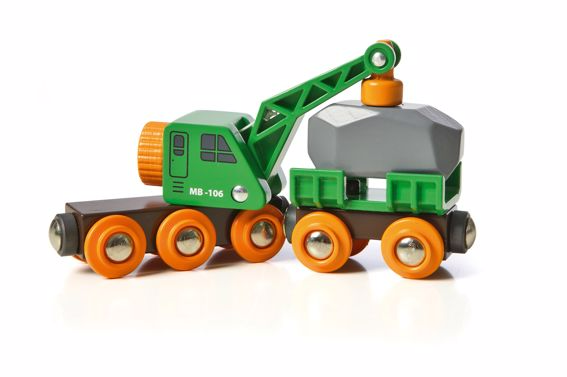 BRIO Clever Crane Wagon Premium Vehicle Toy