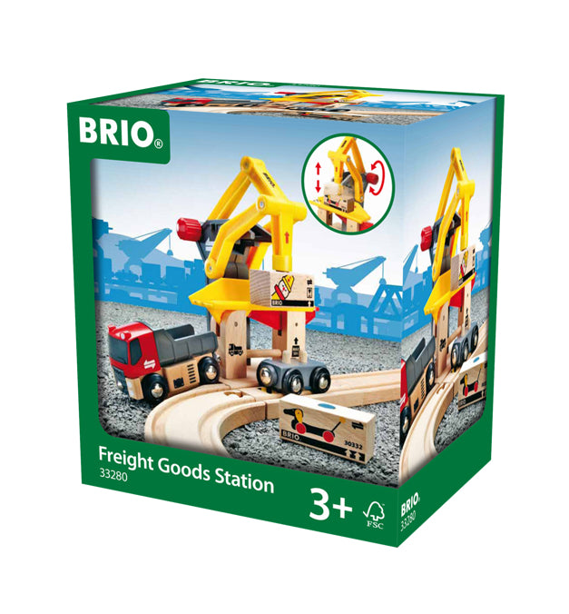 BRIO Freight Goods Station Toy / Train Station Toy - 33280