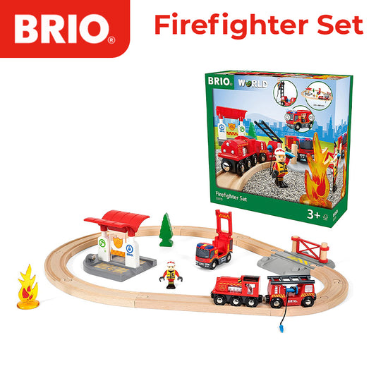 Brio Firefighter Set Toy / Kids Toys / Kids Set Toys / For Unisex Kids Toys - 33815