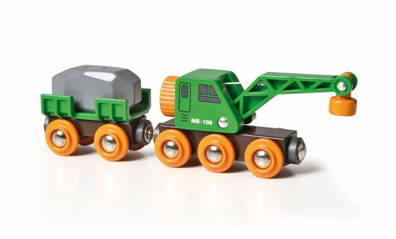 BRIO Clever Crane Wagon Premium Vehicle Toy