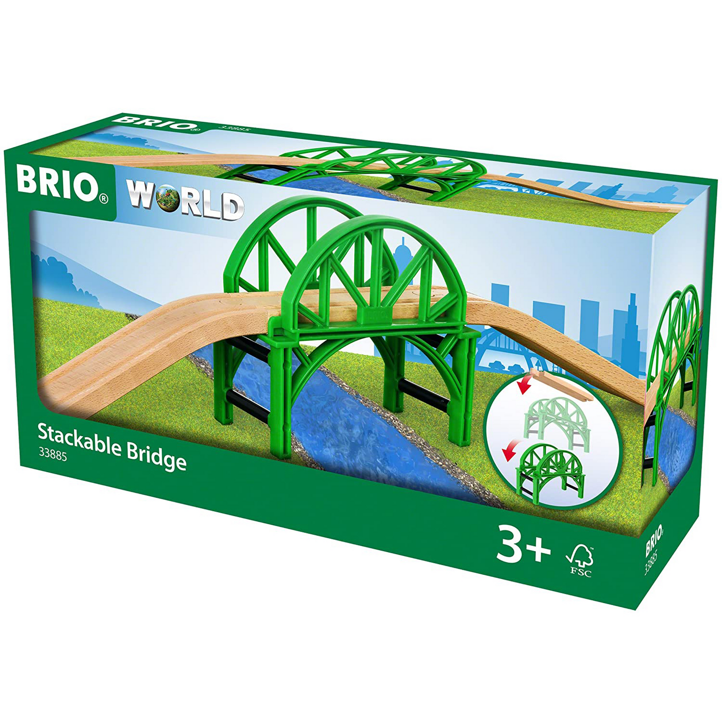 BRIO Stackable Bridge Builder Toys Premium Kid Toys - 33885