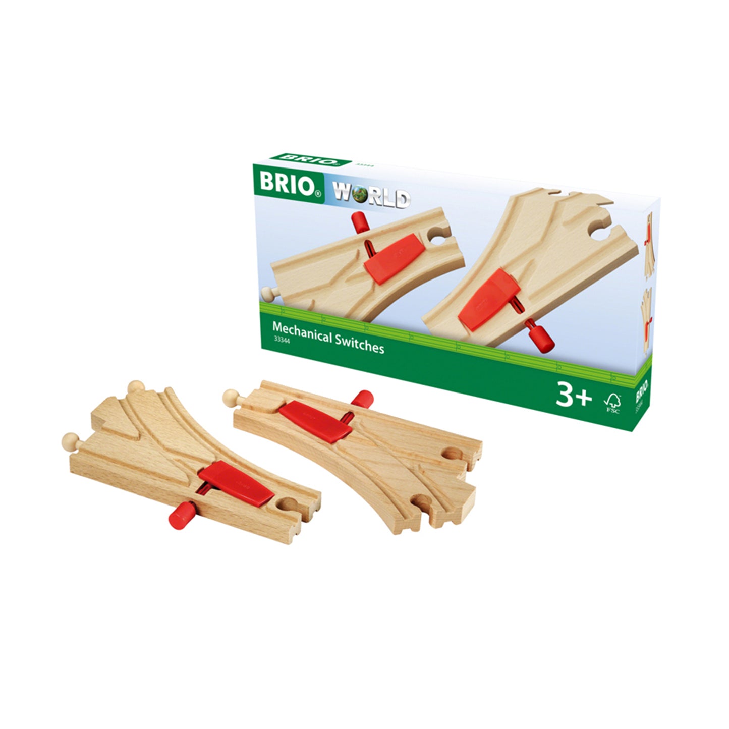 BRIO Mechanical Switches Trail Train Railroad Switching Toy - 33344 ...