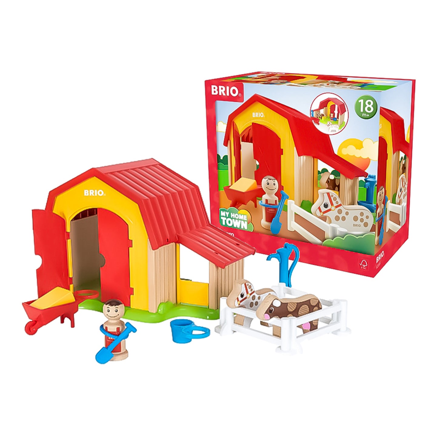 BRIO Farm Set Toy  Farming Toy Figures - 30398