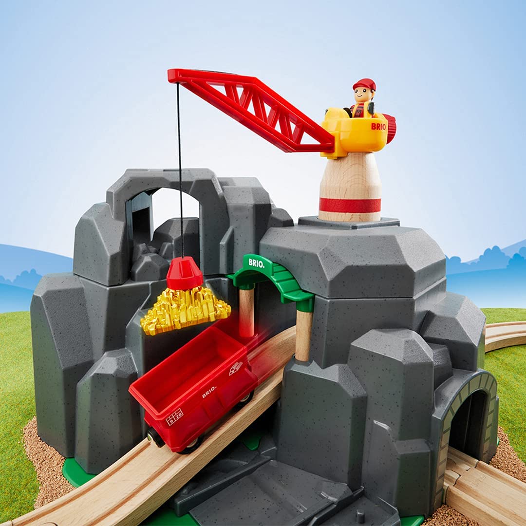 BRIO Crane and Mountain Tunnel - 33889 / Premium High Quality Toddler Toys