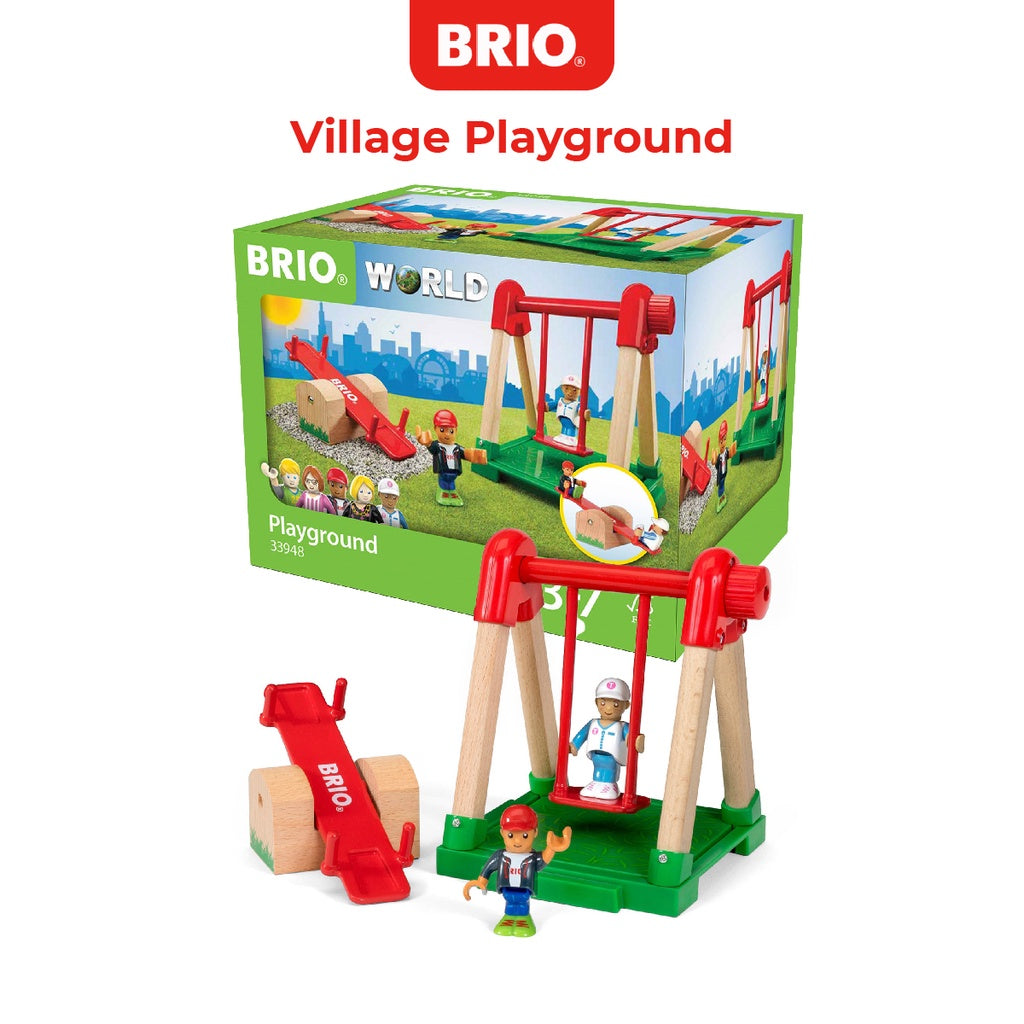 BRIO Village Playground - 33948 / Premium High Quality Toddler Toys