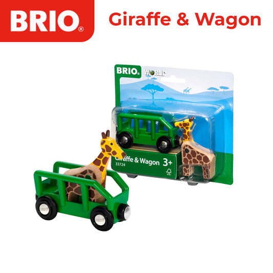 Brio Animal Giraffe and Wagon Toy / Kids Toys / Animal Toys - 33724