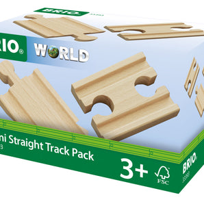 BRIO Mini Straight Track Pack Toy Train Track Toys Builder Toys - 33393
