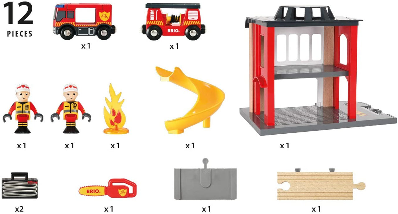 Brio Fire Station Set Toy / Set Toy / Kids Toys - 33833