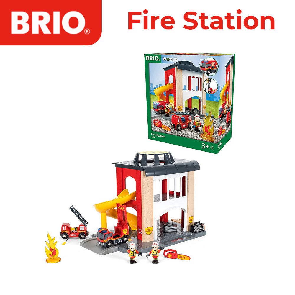 Brio Fire Station Set Toy / Set Toy / Kids Toys - 33833