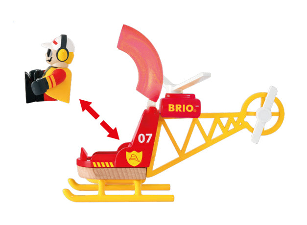 Brio Helicopter Firefighter Toy / Kids Toys / Toy Vehicles - 33797