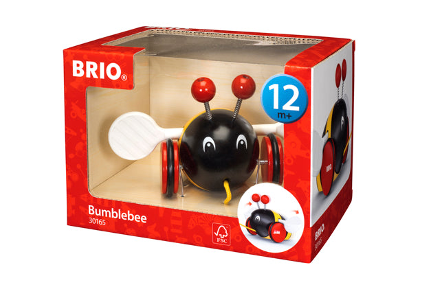 BRIO Pull-Along Bumblebee Baby Toy - 30165