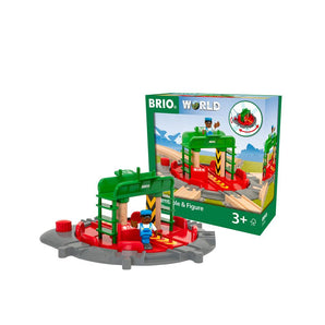 Brio Turntable & Figure Train Rail Set - 33476