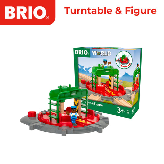 Brio Turntable & Figure Train Rail Set - 33476