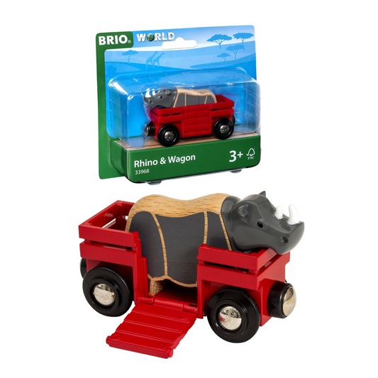 BRIO Rhino and Wagon - 33968