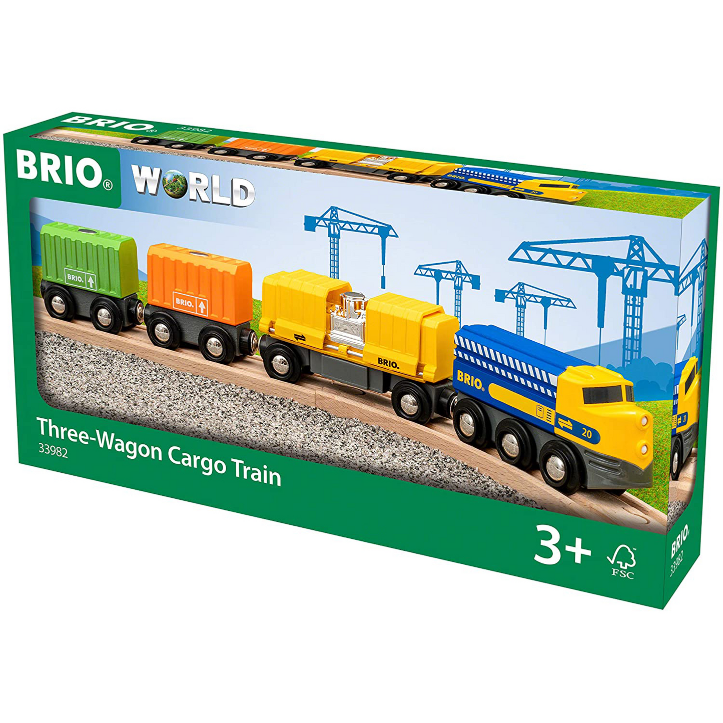 BRIO Three Wagon Cargo Train - 33982