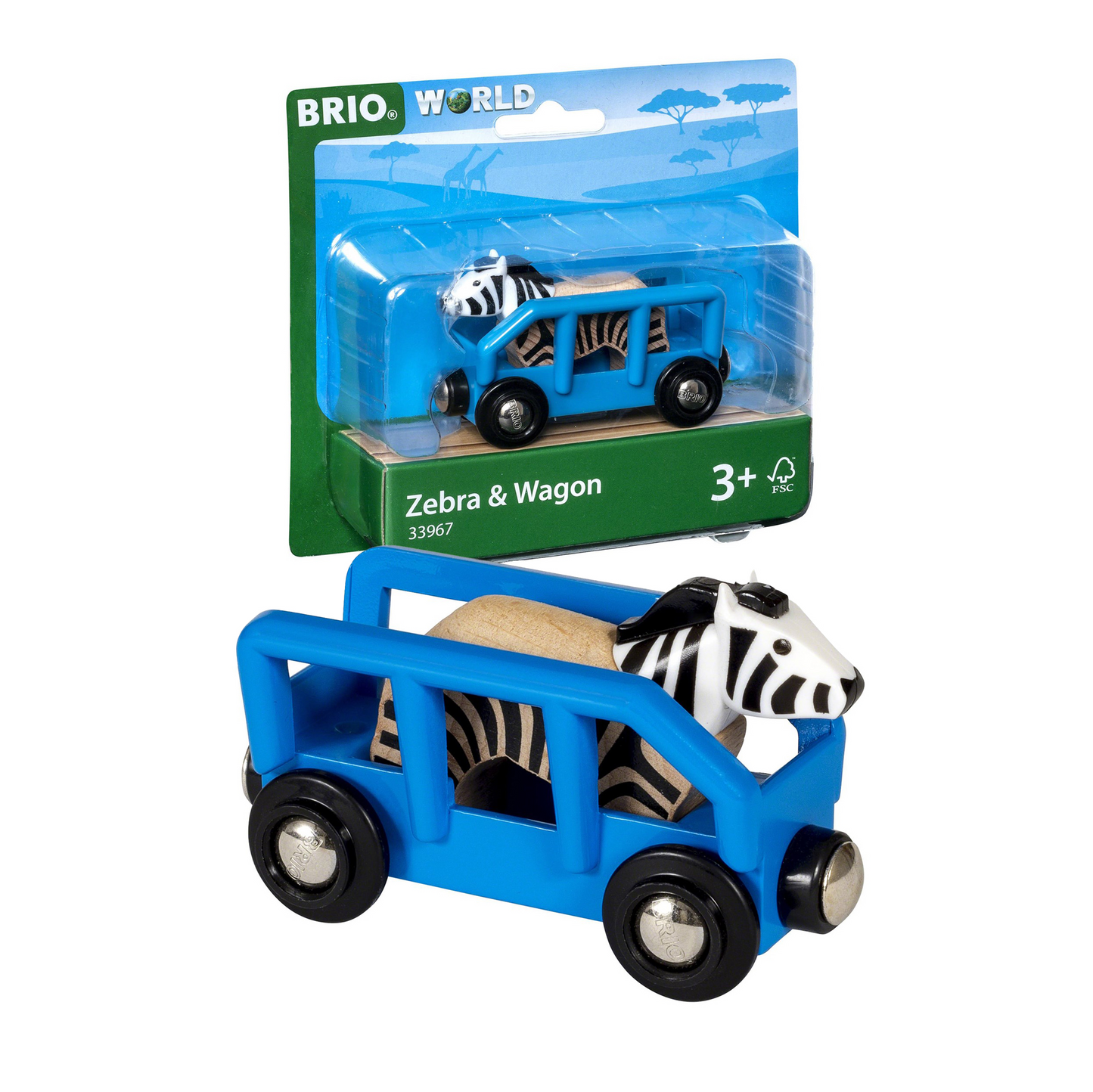 BRIO Zebra and Wagon 33967