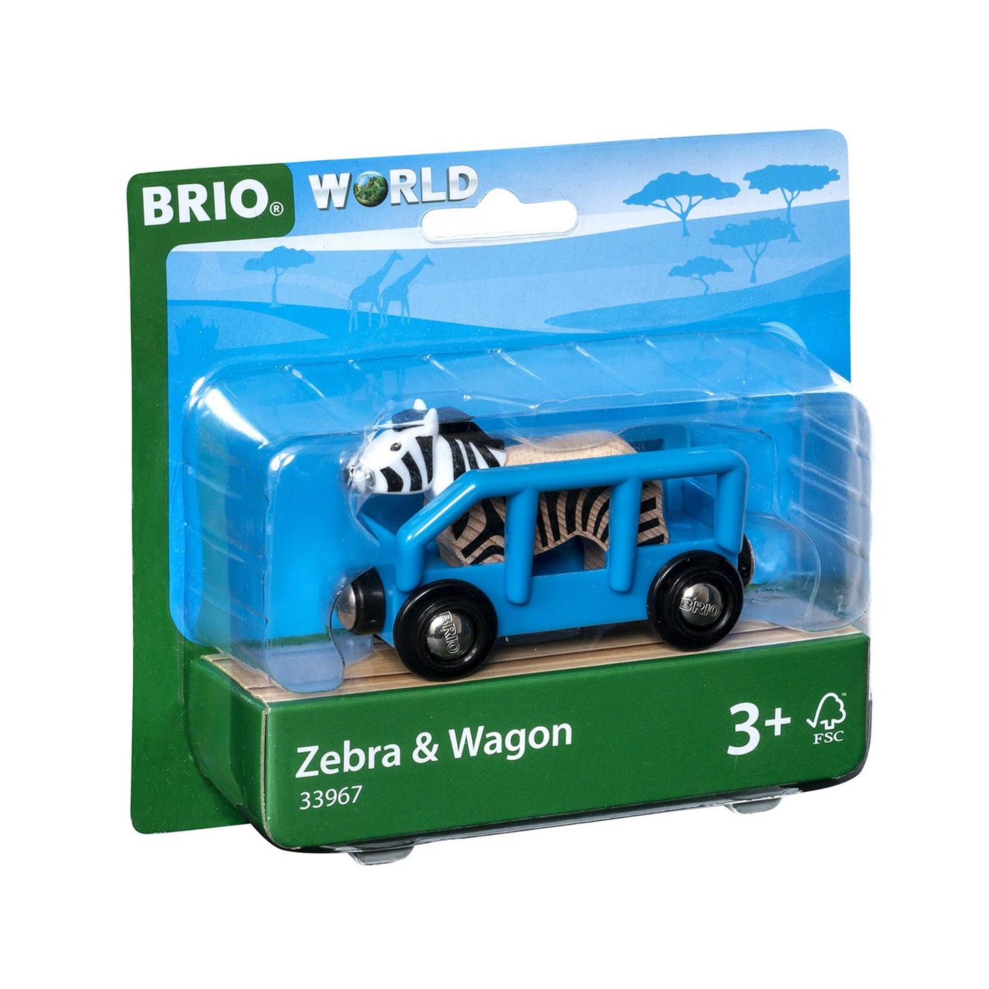 BRIO Zebra and Wagon 33967