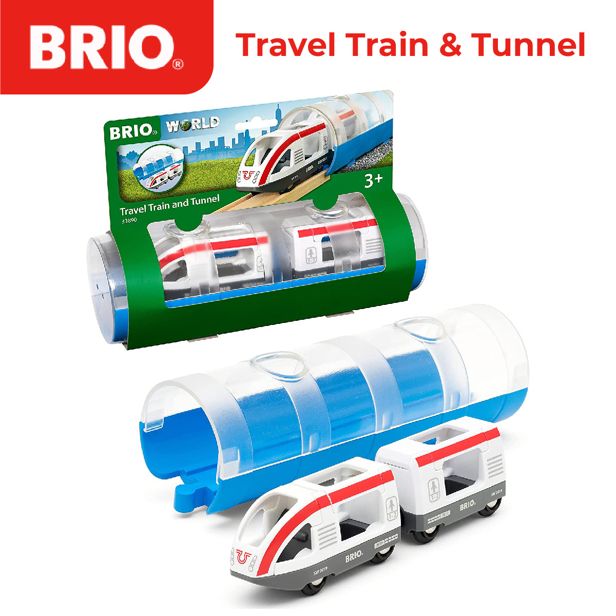 BRIO Travel Train & Tunnel - 33890