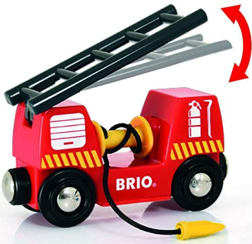 BRIO Fire & Rescue Emergency Fire Engine Truck Toys Vehicles - 33811