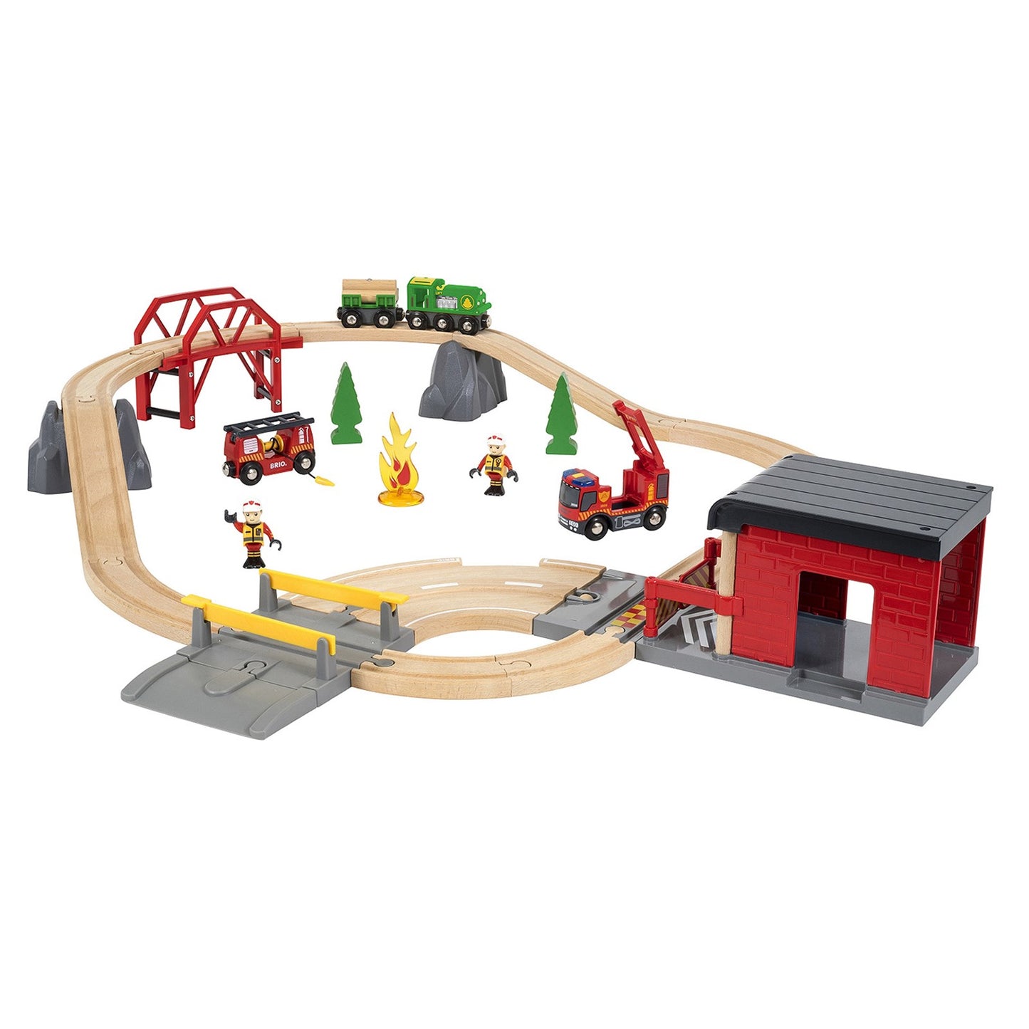 Brio Toy Premium Rescue Set / Firefighter Toys Set / Kids Toys / Toy Vehicles - 33817