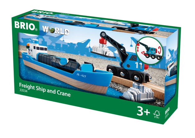 Brio Freight Ship & Crane / Boys toys/ Toys Vehicles - 33534