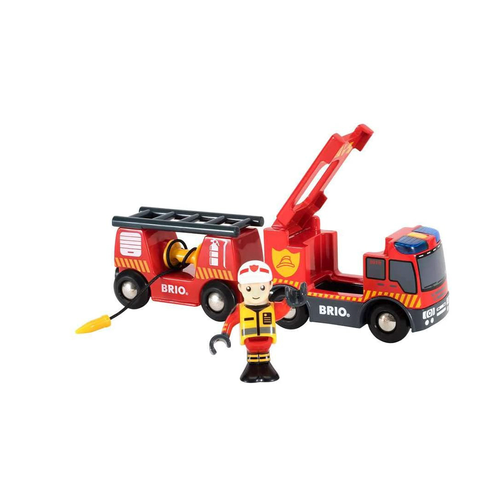 BRIO Fire & Rescue Emergency Fire Engine Truck Toys Vehicles - 33811