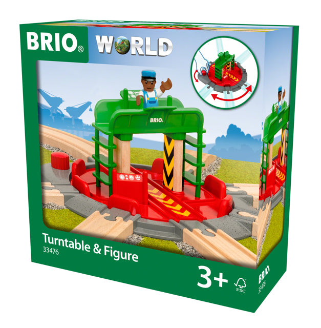 Brio Turntable & Figure Train Rail Set - 33476