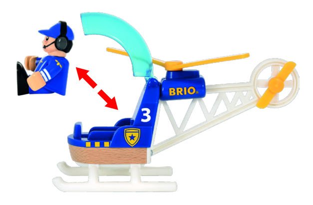 Brio Toy Premium Police Helicopter  Transportation Vehicles Toys - 33828