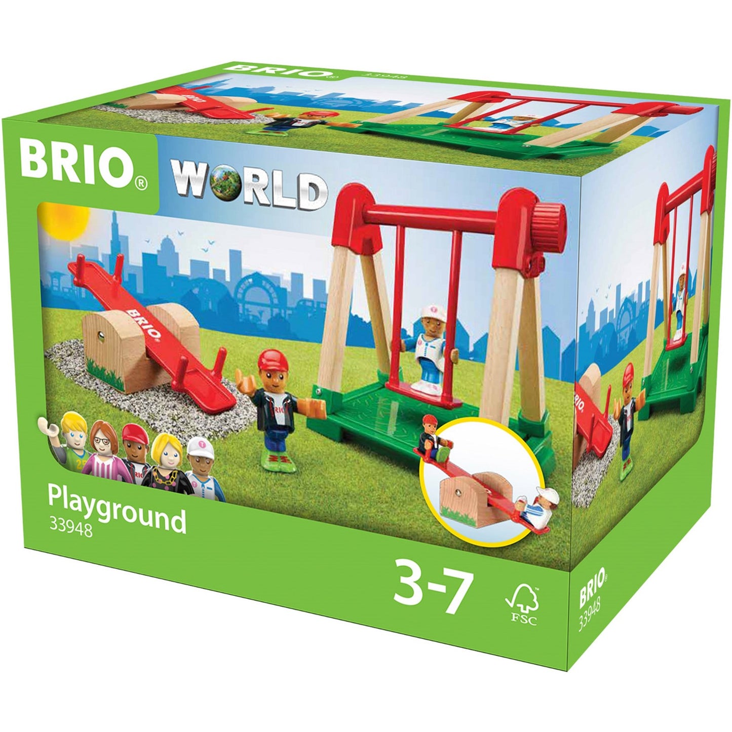 BRIO Village Playground - 33948 / Premium High Quality Toddler Toys