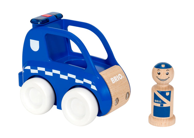 BRIO Police Car Light & Sound Police Car Vehicles Toys - 30377