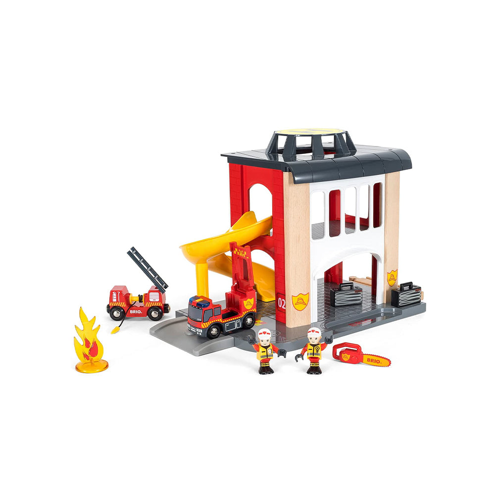 Brio Fire Station Set Toy / Set Toy / Kids Toys - 33833