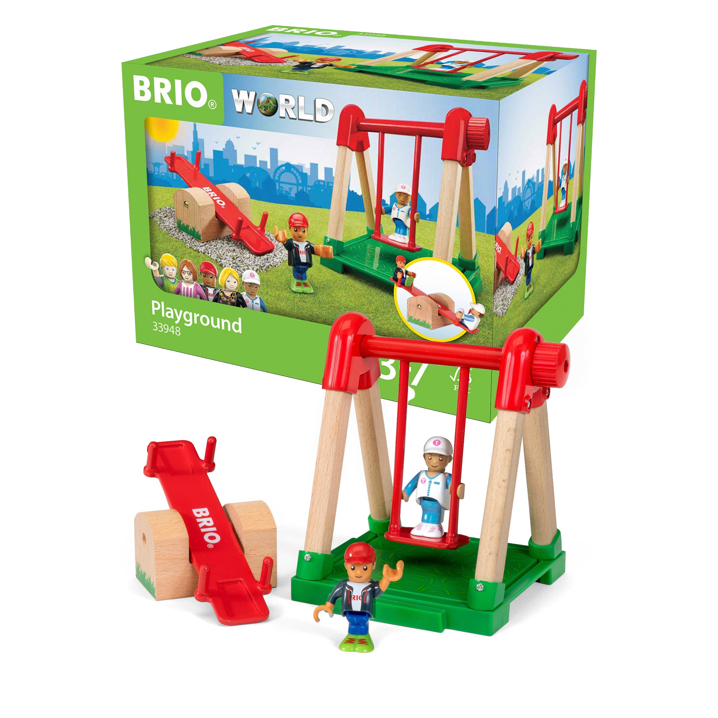 BRIO le Monde - Village Aire de Jeux 33948 Bois Jouet Neuf Emballé pas de Boîte BRIO le Monde - Village Aire de Jeux 33948 Bois Jouet Neuf Emballé pas de Boîte