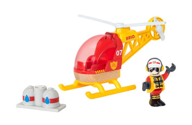 Brio Helicopter Firefighter Toy / Kids Toys / Toy Vehicles - 33797