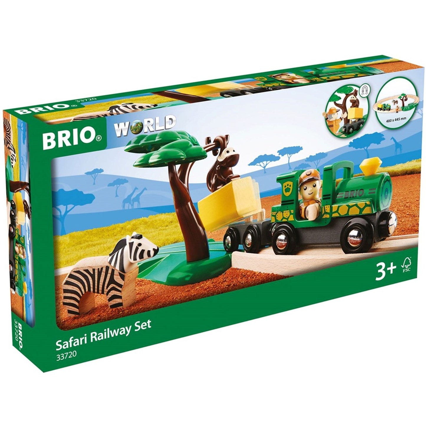 Brio Set Toy / Safari Starter Set Toy / Safari Animal Toys / TrainToys / Kids Toys - 33720