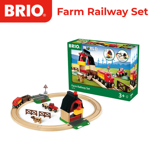 Brio Farm Railway Set / Kids Toys / Kids Vehicles Toys- 33719