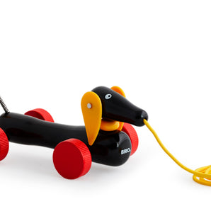 BRIO Dachshund Pull Dog Wooden Toys  - 30332